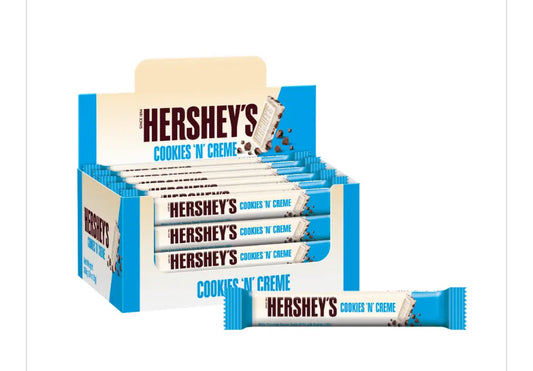 Hershey's Cookies 'n' Creme Chocolate - 24 x 15g Bars