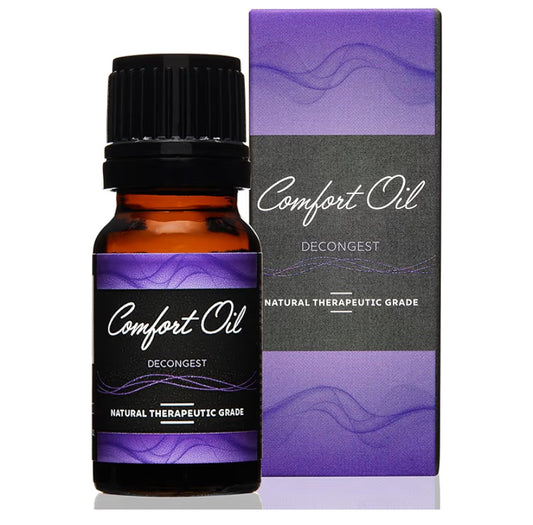 Comfort Oil: Decongest – Natural Essential Oils Blended for Clear Breathing, Relief for Congestion & Respiratory Support - Steam, Inhale, Diffuser Use