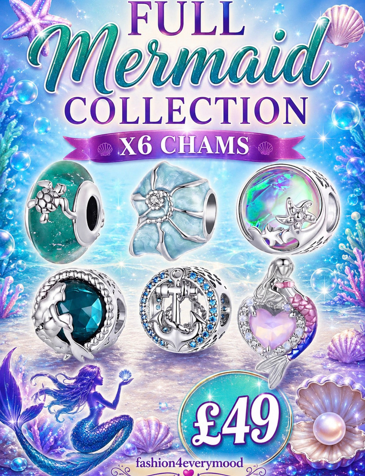 6 beautiful charms