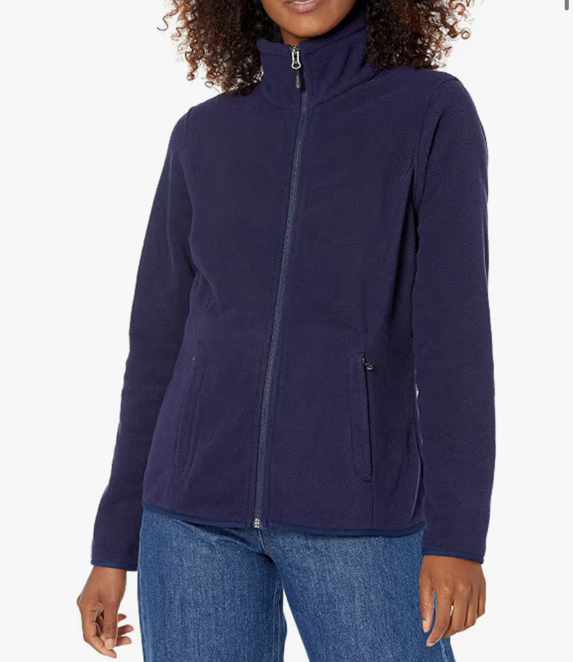 Essentials Women's Classic-fit Long-Sleeved Full Zip Polar Soft Fleece Jacket