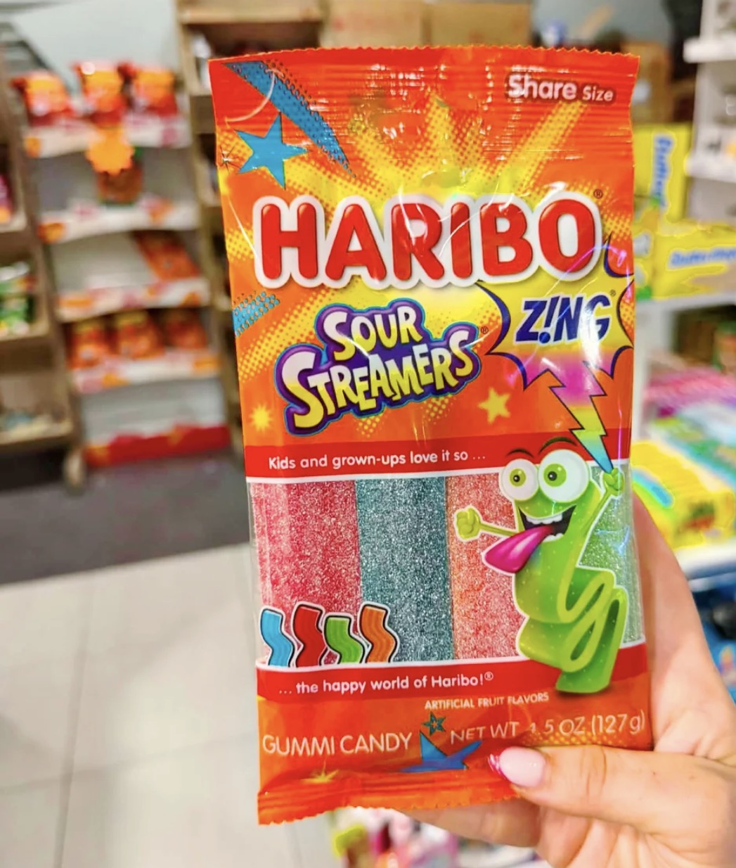 HARIBO Z!NG SOUR STREAMERS 127G x3