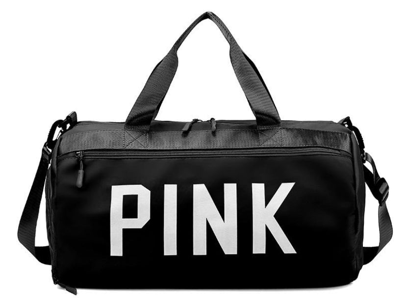Pink gym bag