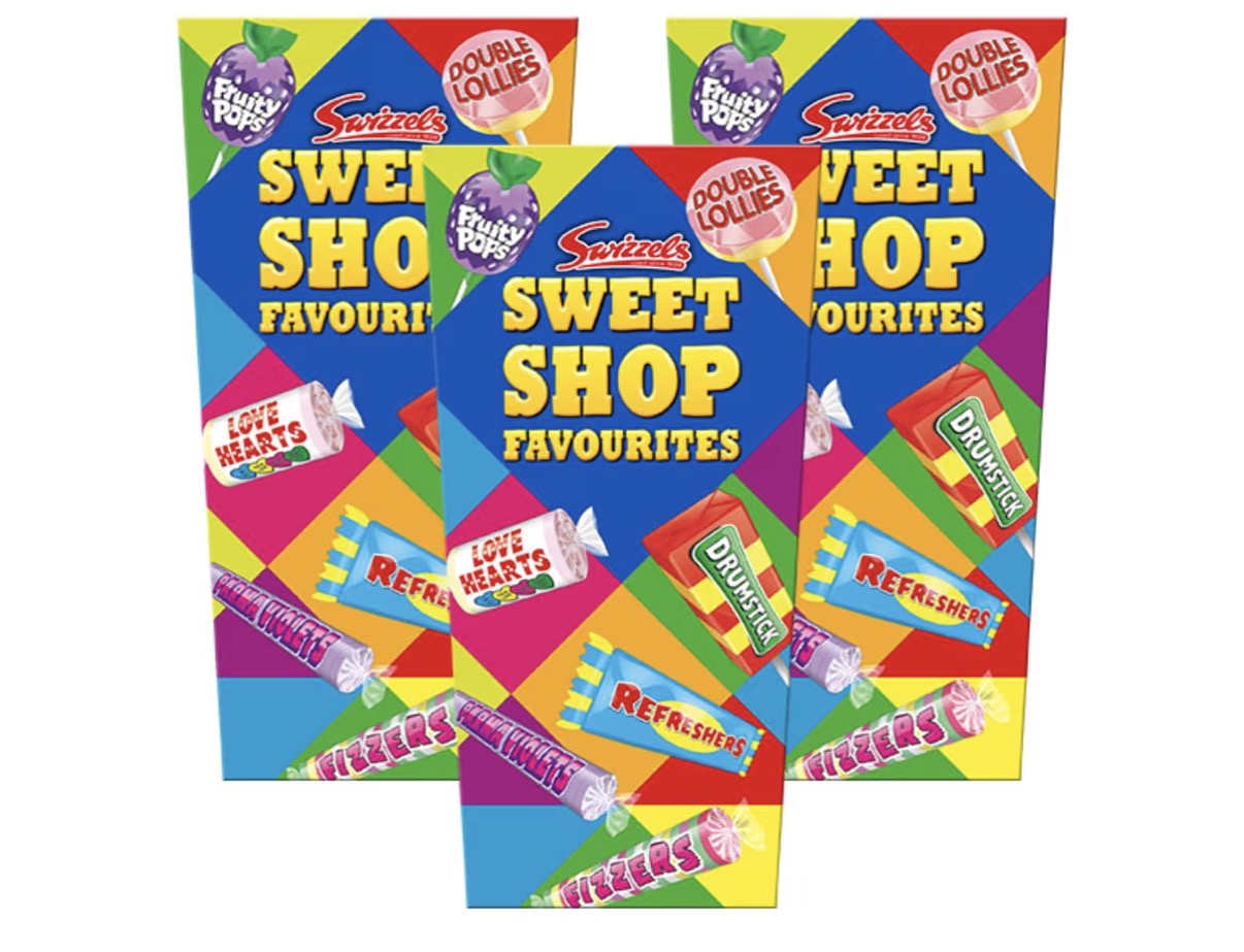 3 x Swizzels Sweet Shop Favourites Carton 324g – Assorted Retro Sweets Gift Box – Vegan Friendly – Party Sharing Treats