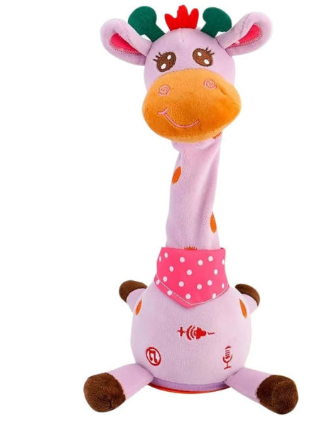 Dancing Singing Talking Giraffe Toy Repeat What You Say,Interactive Baby Toy with Volume Control,Mimicking Recording Giraff e Toys, Educational toys for Kids Toddlers 0 1 2 3 4 5 6 Year Old (Giraffe)