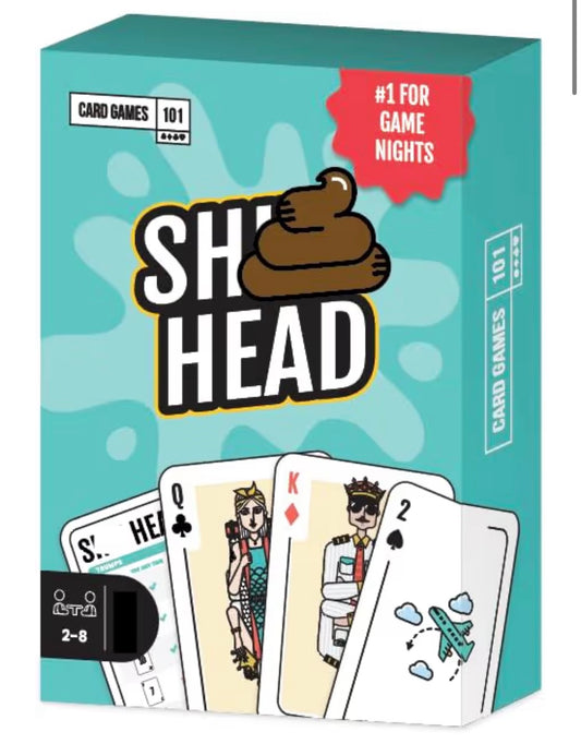 CardGames101 | S**t Head Card Game for Adults | Party & Drinking Game | 2–4 Players | 10 MINS | Travel Card Game