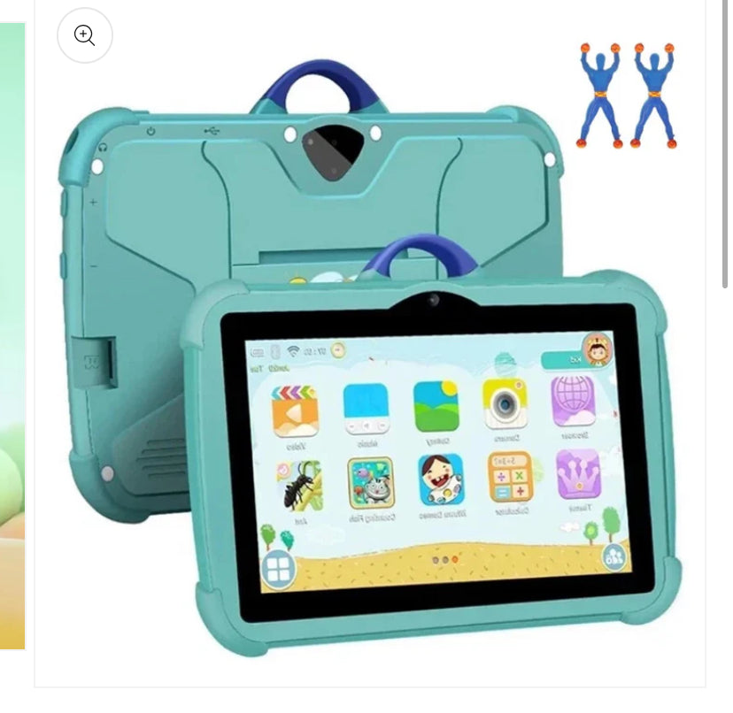 2025 Kids Tablet 7 Inch, Android, 4GB+64GB Storage, Bundle