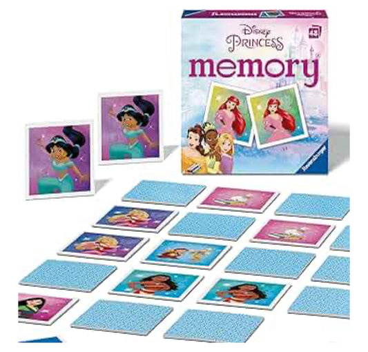 Disney Princess Mini Memory Game - Matching Picture Snap Pairs For Kids Age 3 Years Up