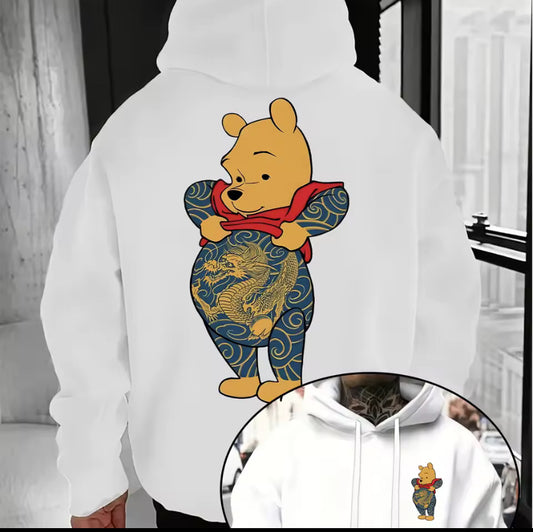 Disney Winnie The Pooh Hoodies Fashion Oversized Streetwear