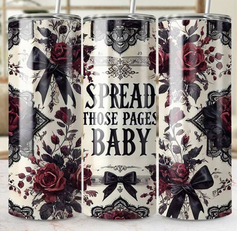 1 Piece Of 20oz Stainless Steel Straight Tube Cup, Tipping Cup, "Dark Romantic Moral Grey" Print, Double-Sided Design
