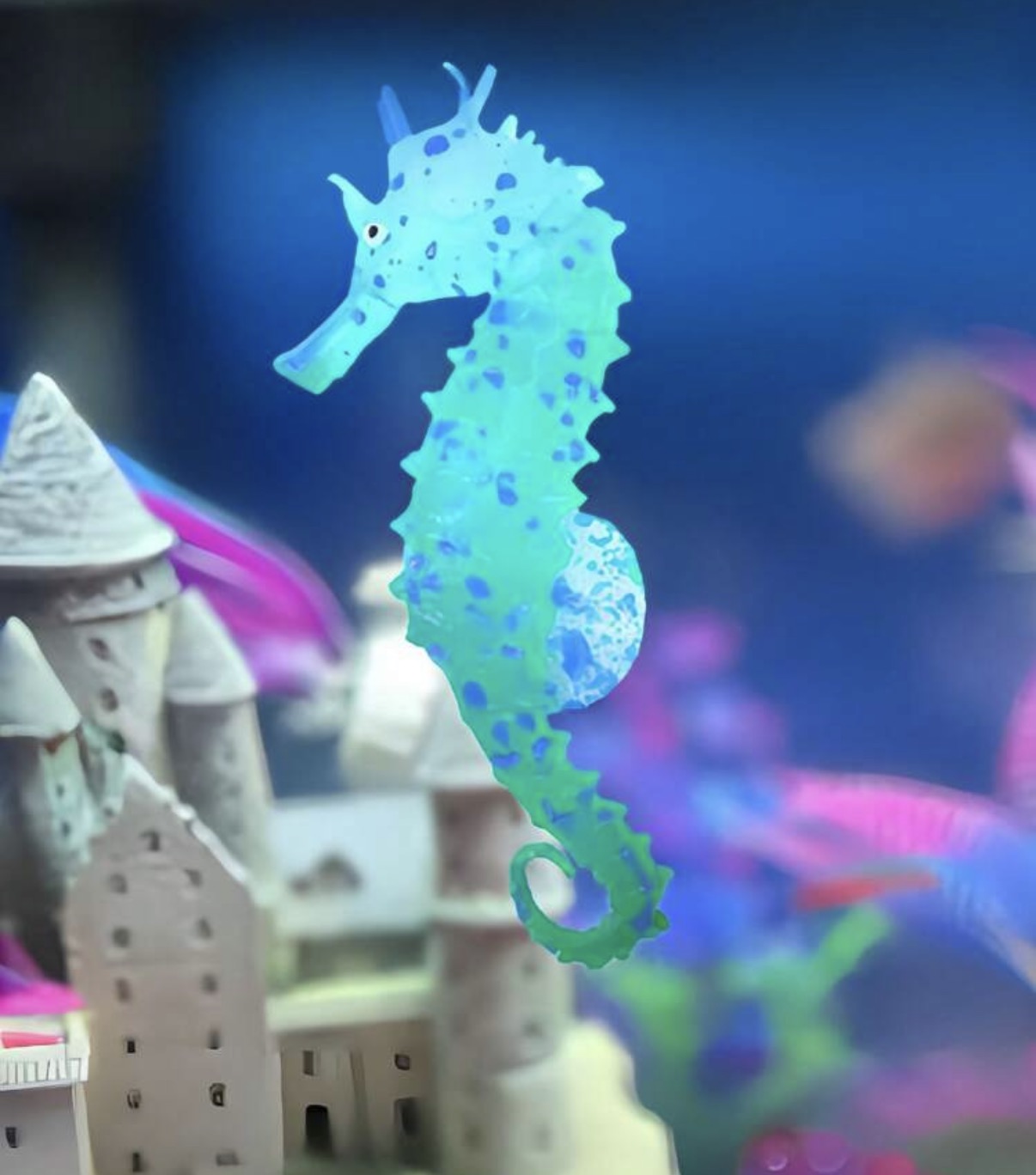 3pcs Luminous Artificial Seahorse Decorations, Adding Magical Glow To Your Aquarium