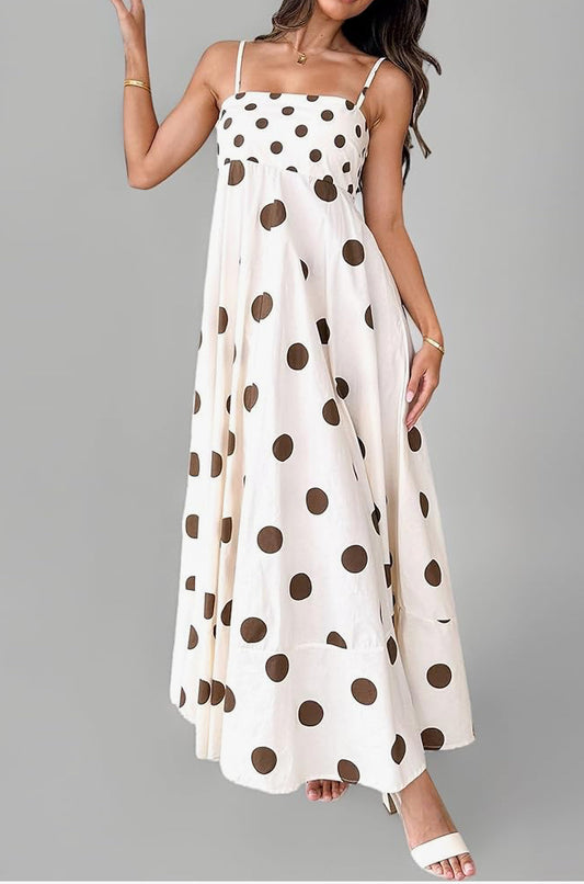 Women Summer Spaghetti Strap Boho Long Maxi Dress Ethnic Snake Print Casual Sleeveless Maxi Cami Dress
