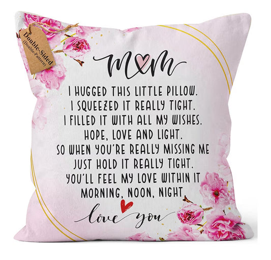 Double-Sided Mum Gifts 18x18 Inch Pillow Cover Letter Print