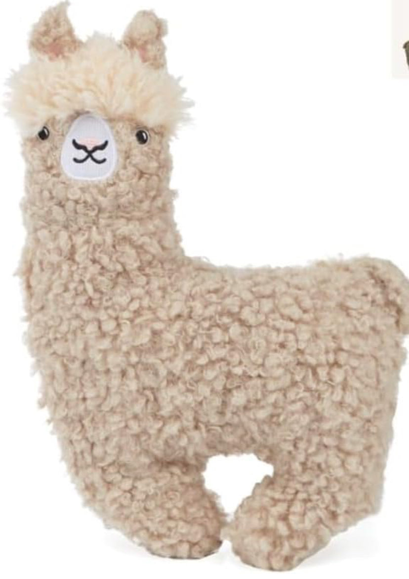 Mrs Hinch Farm Rodney Alpaca Cushion, Beige, 47 x 30cm, Polyester, Decorative Plush Pillow