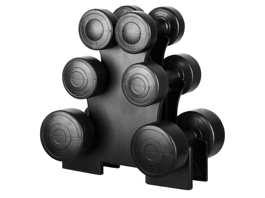Dumbbell Set with carry Rack - Hand Weights for Men & Women - 1kg, 2kg, 3kg Tree Set for Home Workout, Strength Training & Fitness – Durable, Easy to Use
