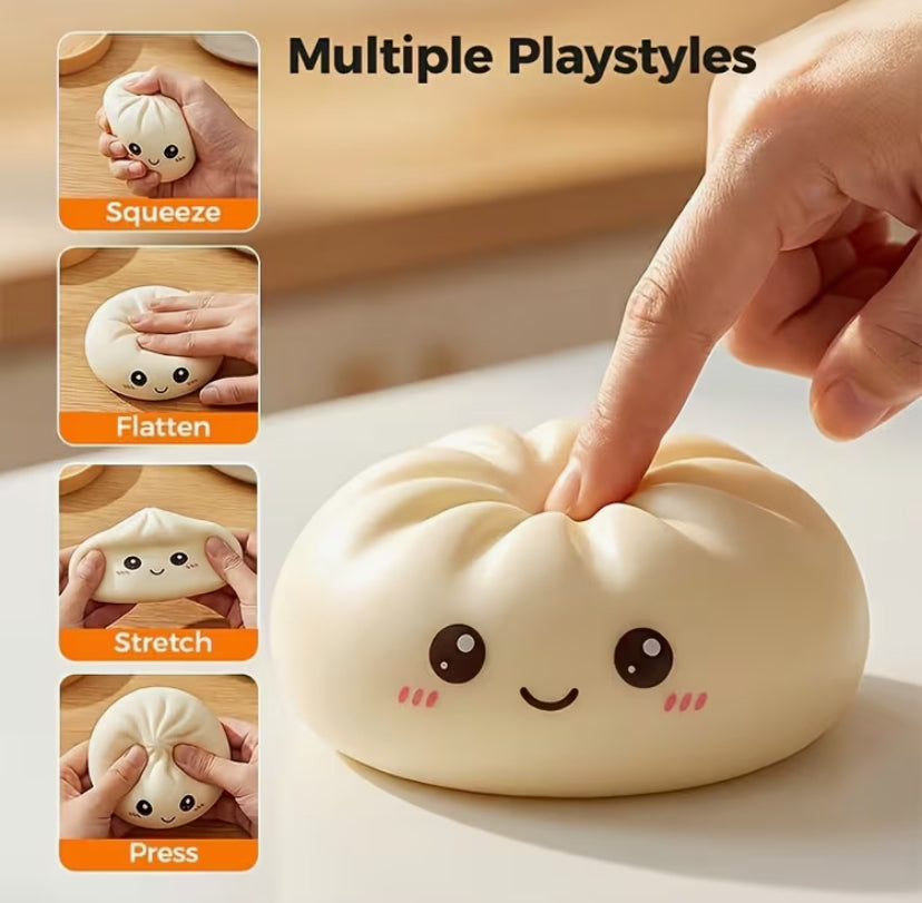 Twistable Soft Bun Squishy Toy, Fidget Toy, Children's Toy random colour