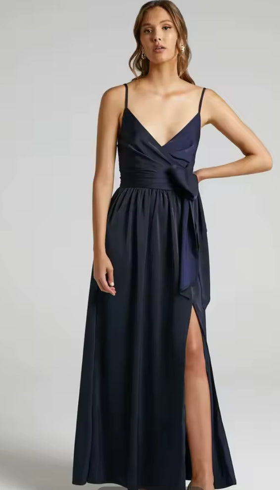 High-Waisted Woven Tank Dress Tornado Gown