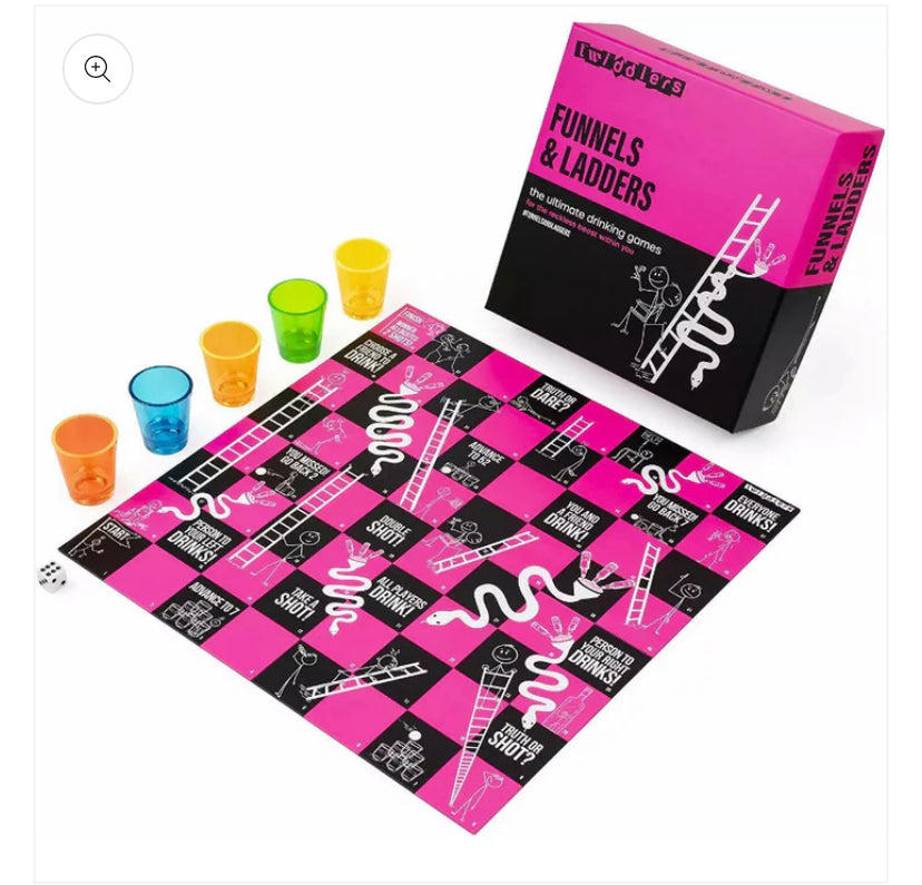 Drinking snakes ladder game