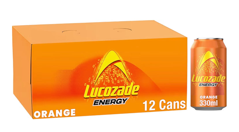 Lucozade Energy Drink Orange 12x330ml