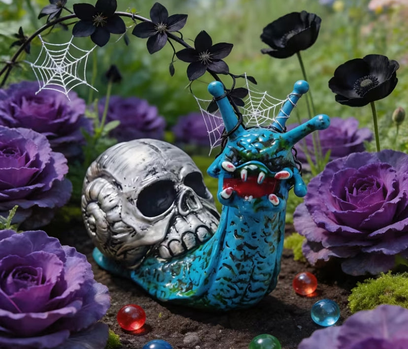 Skull Snail Ornament