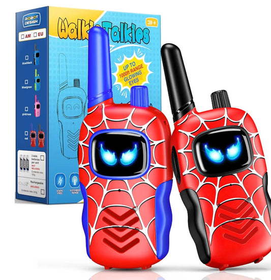 Spider Walkie Talkies Kids Toys for 3 4 5 6 Year Old Boys Girls Gifts for 3-12 Year Old Boy Girls Toy, Spider Toy Kids Birthday Presents Christmas Xmas Gifts Outdoor Toys for Camping Garden