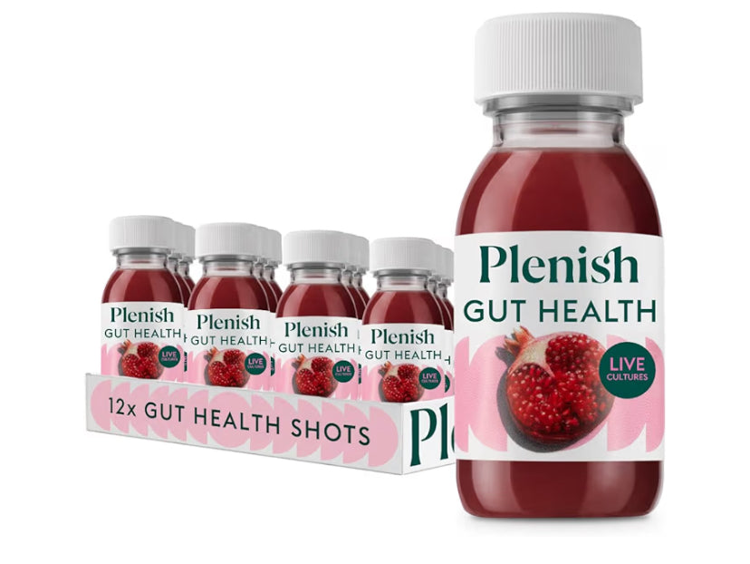 Plenish Berry Gut Health Shot 12 x 60ml | 100% Natural, Vegan & Gluten Free | No Added Sugar, No Additives, No Preservatives | Perfect Morning/Post Workout Pick Me Up