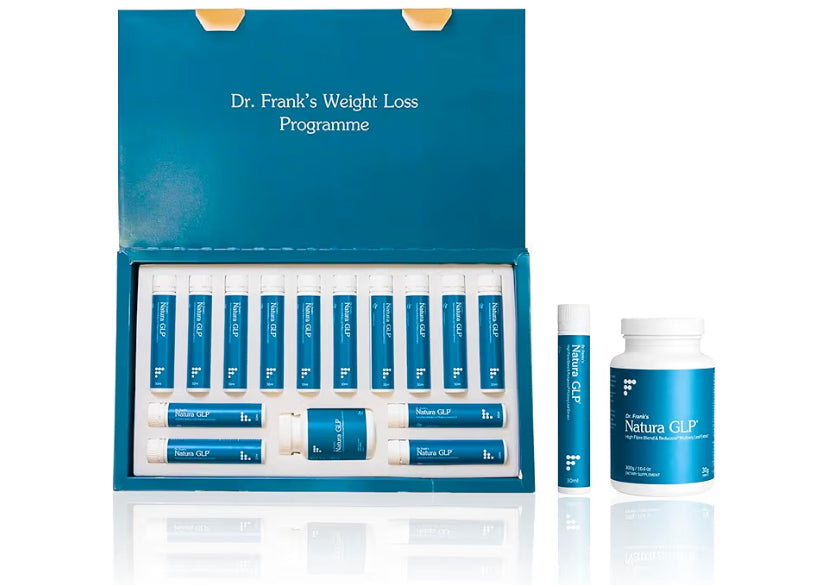 Dr Frank’s Natura GLP Natural Weight Loss Supplements | 28 Tablets + Drink Mix | Plant-Based GLP-1 Support Supplement | GLP1 Appetite Suppressants for Men & Women | Yerba Mate, Euglena, Reducose