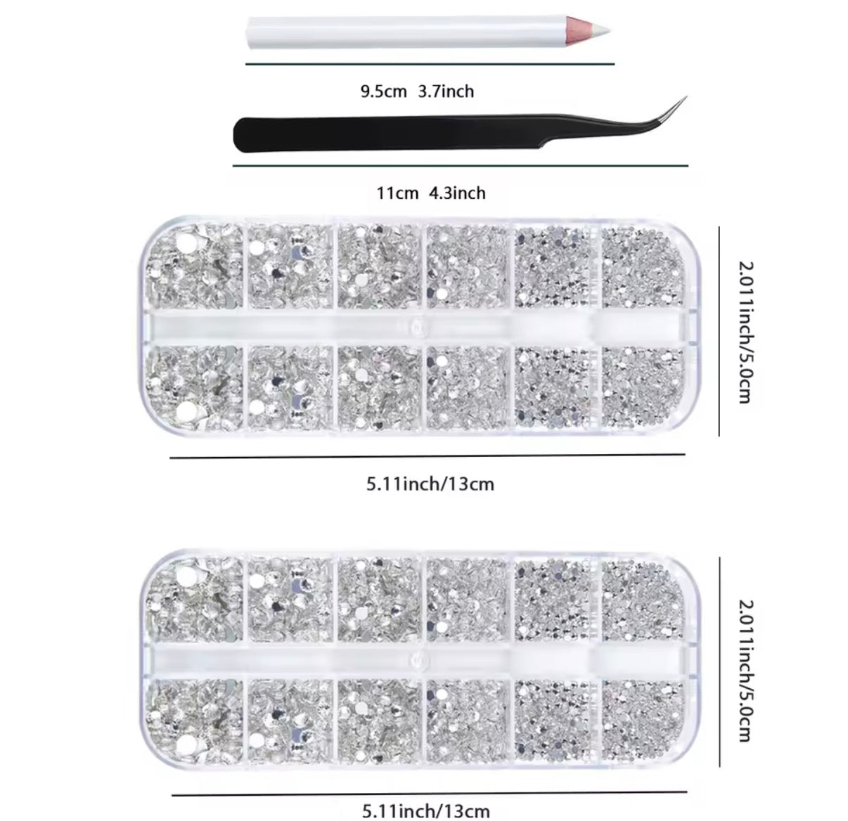 2 Boxes Resin Flatback Crystals Diamonds with B7000 Jewelry Glue,  for Bedazzling