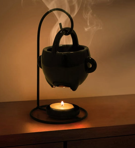 Hanging Cauldron Wax Melt Burner Ceramic Essential Oil