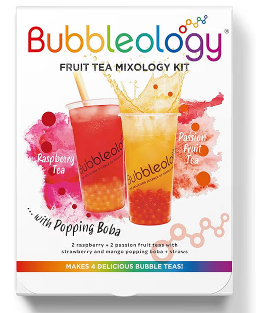 Bubbleology Fruit Bubble Tea Mixology Kit with Popping Boba (Pack of 1)