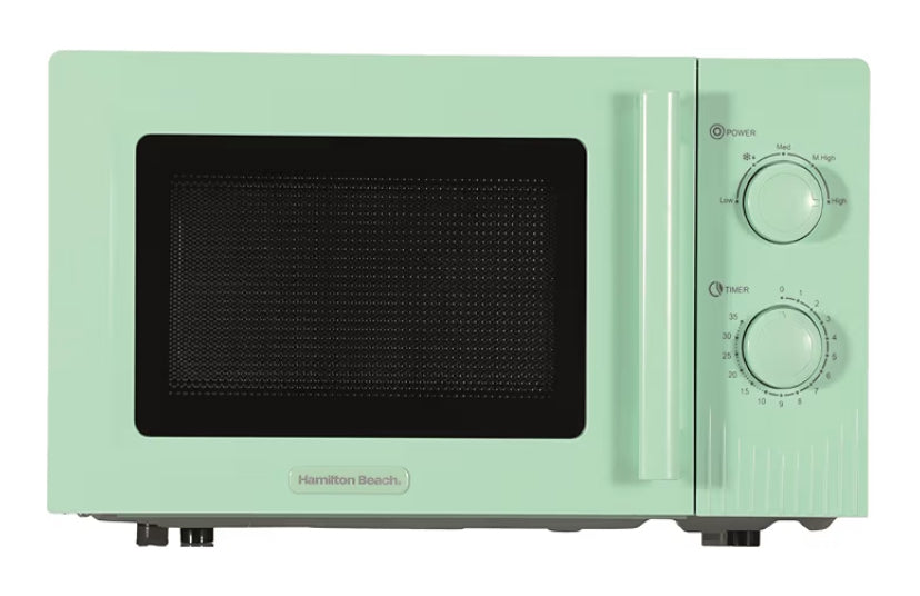 Hamilton Beach Microwave, 20L, Miami, 800W, Manual Dial Controls, Quick Defrost, 35 Min Timer, 5 Cooking Levels,