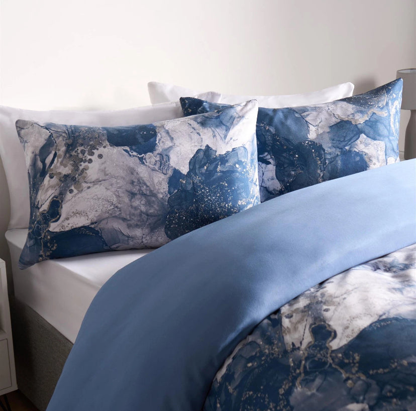 Marble Bedding Set Reversible Duvet Cover with Pillowcase