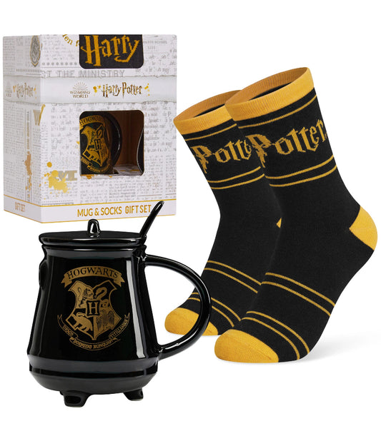 Hp Womens Crew Socks and Mug Gift Set Warm Casual Walking Footwear