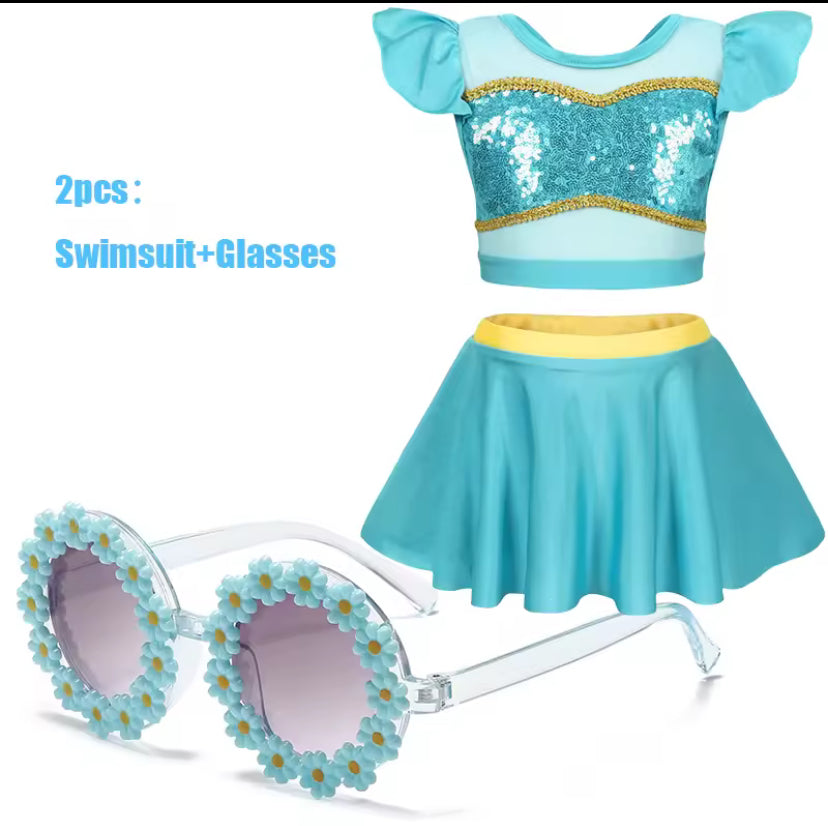 Girls Two Piece Swimsuit