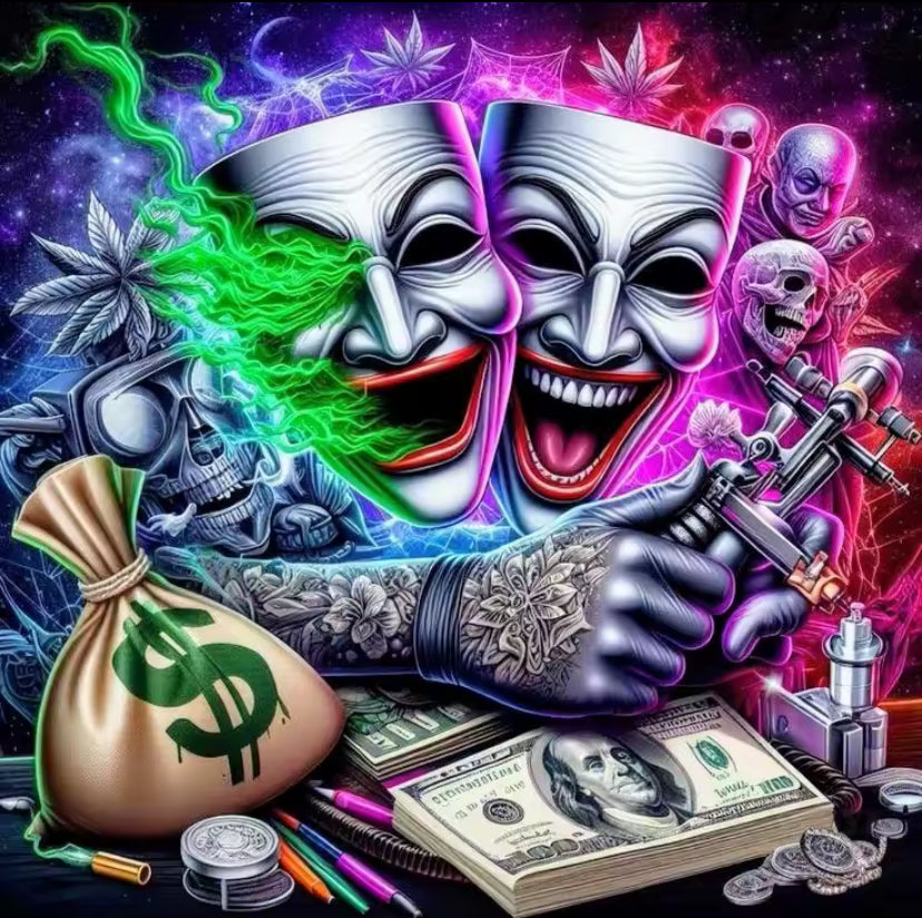 DC Character Diamond Painting Harley Quinn And Joker