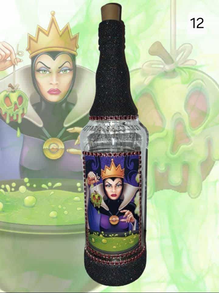 Glittered light up bottles