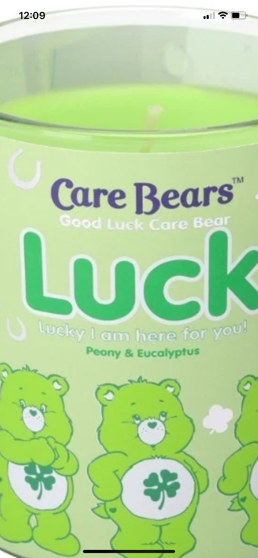 Care Bears Glass Scented Candles – Rose, Citrus, Peony Eucalyptus, Lavender Vani