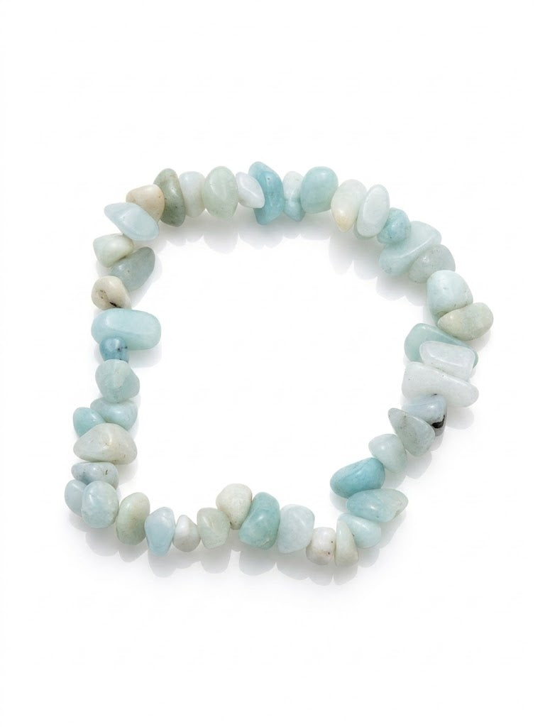 Real Crystal Chip Stretch Bracelet