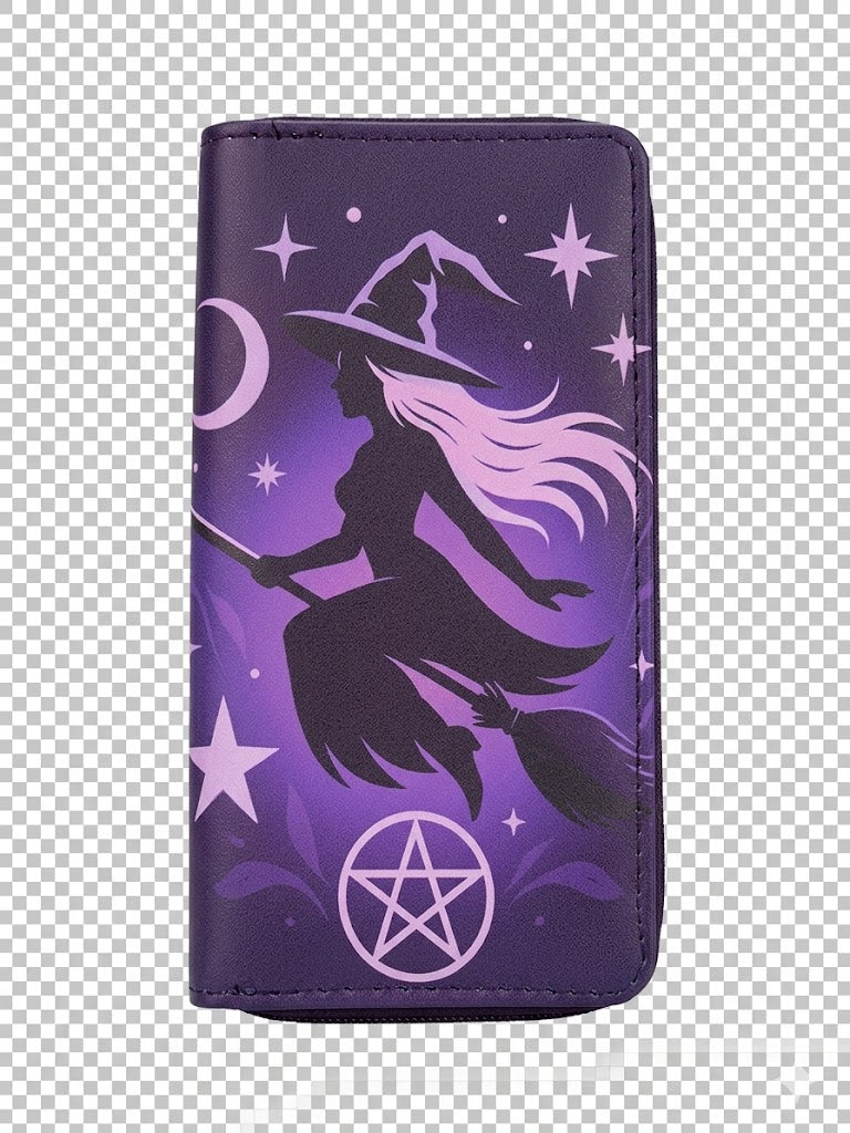 Midnight Flight | Enchanted Witch Zip-Around Wallet