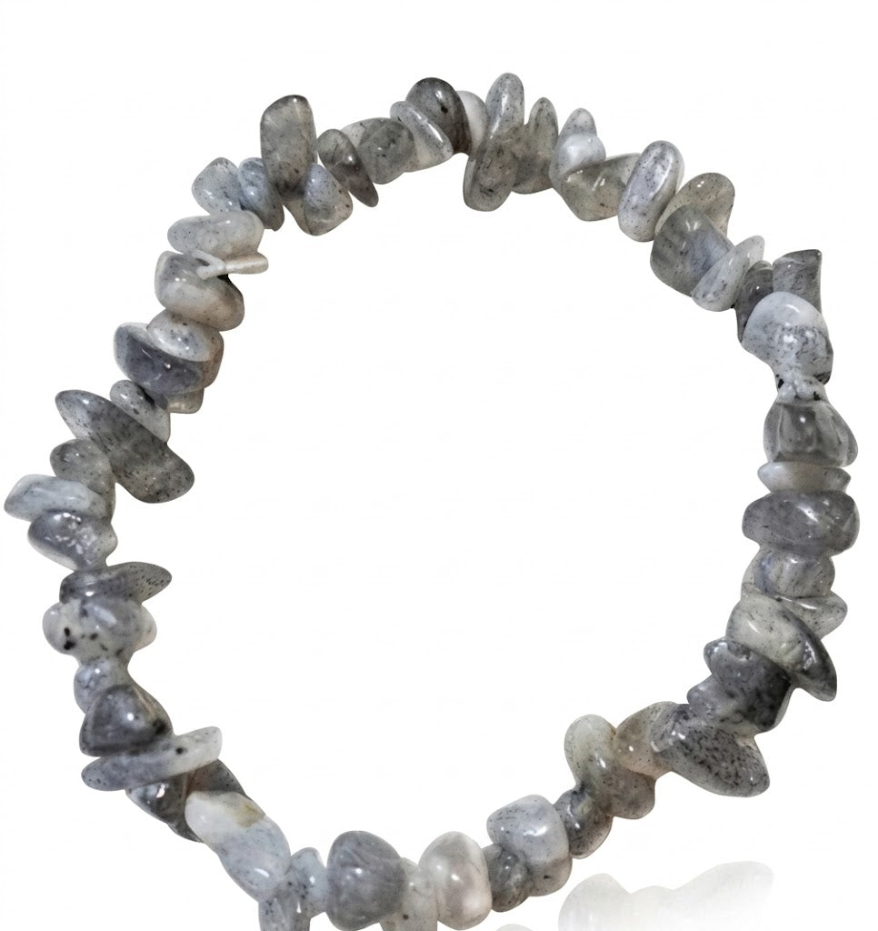 Real Crystal Chip Stretch Bracelet