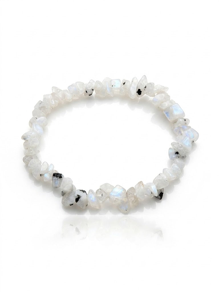 Real Crystal Chip Stretch Bracelet