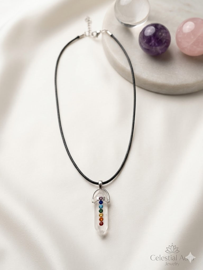 Chakra Pendant with real Crystal
