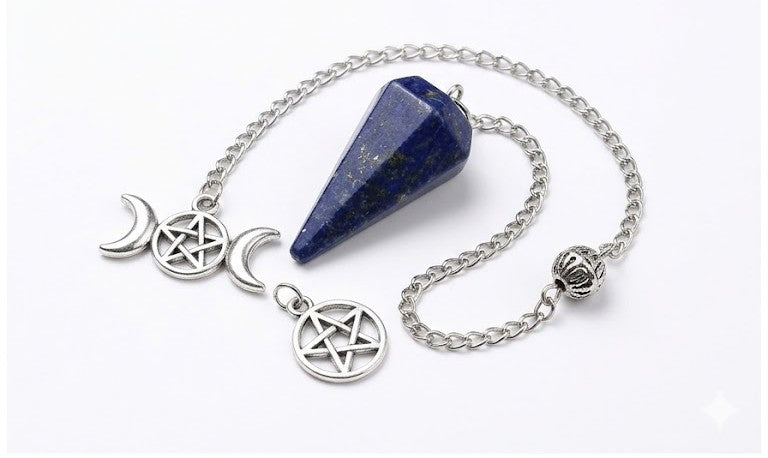 Triple Moon Moon Pendulun Blue Lapiz