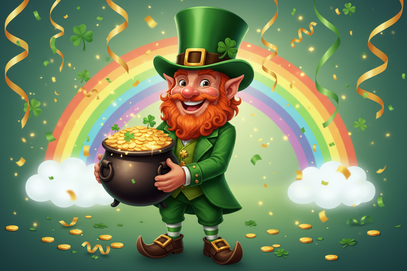 Cheerful leprechaun