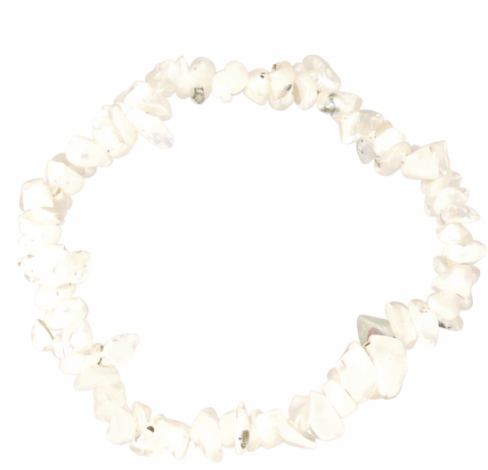 Real Crystal Chip Stretch Bracelet