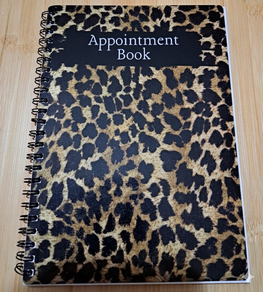 Leopard Print Appointment Book