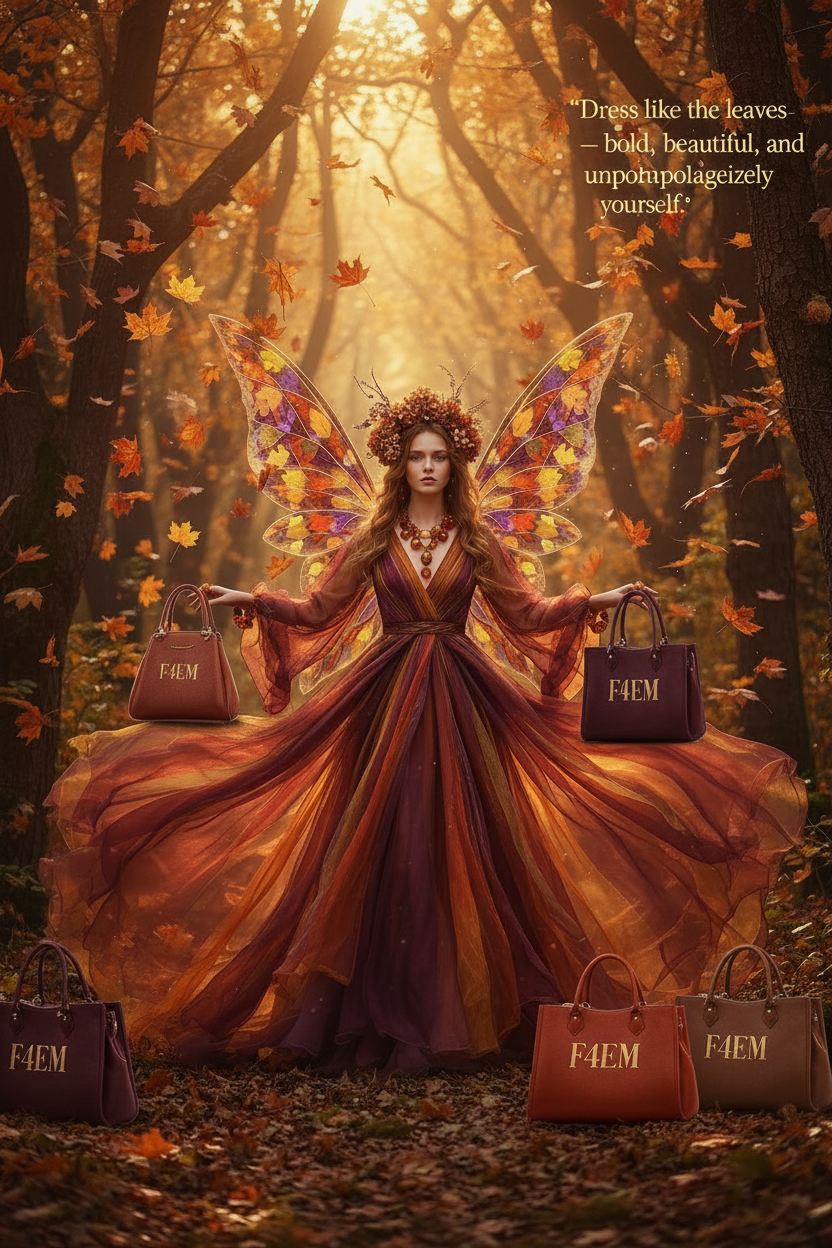 Fall Fashion Fairy with F4EM Bags