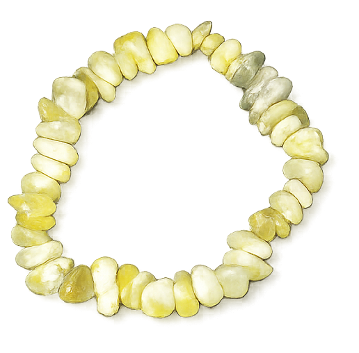 Real Crystal Chip Stretch Bracelet