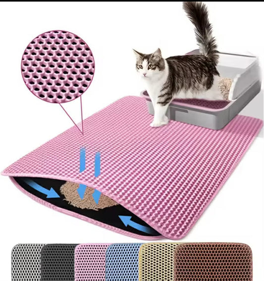 Cat Litter Mat Double Layer Pet Non Slip 

40x50