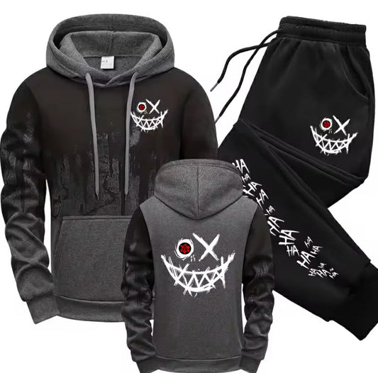Urban Fashion Hoodies Sportswear Men's Set
