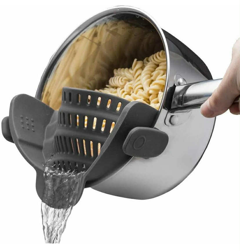 1pc, Silicone Pot Strainer, Adjustable Silicone Clip On